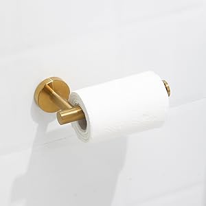 Brushed Gold Bathroom Hardware Accessories Set 5 Piece, Stainless Steel Bath Towel Bar Set 24 Inch,Toilet Paper Holder,Towel Ring Holder,Towel Rack Set,Gold Bathroom Accessories Kit