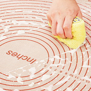 Silicone Pastry Mat 36x24 Inch Nonstick Baking Mat -Perfect for Dough, Pastry, Dough Rolling, Kneading Board, Pie Crust, Fondant, Pasta/Pizza, Kitchen Counter Mat