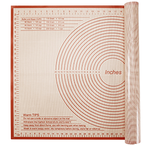 Silicone Pastry Mat 36x24 Inch Nonstick Baking Mat -Perfect for Dough, Pastry, Dough Rolling, Kneading Board, Pie Crust, Fondant, Pasta/Pizza, Kitchen Counter Mat