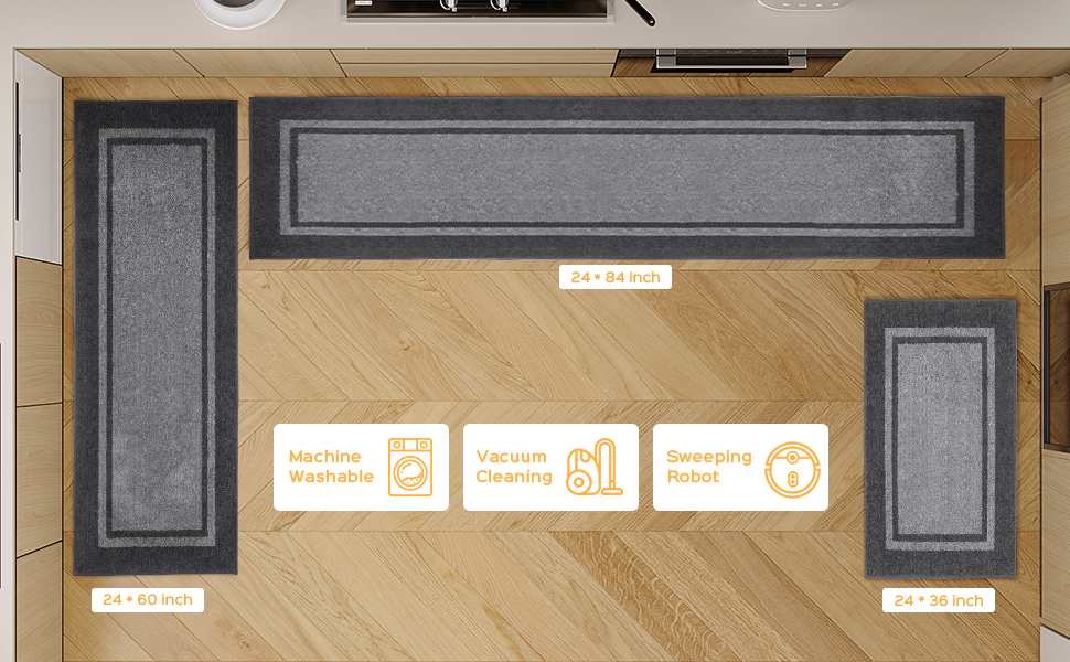 Kitchen Rugs Set (24
