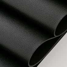 DOLOPL Black Placemats Set of 6, Faux Leather Heat Resistant Table Placemat for Dining Table Protection, Waterproof Wipeable & Washable Kitchen Table Mats for Everyday Dining,Party,BBQ,Holiday