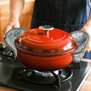 MAQIHAN Pot Holders for Kitchen - 4 PCS Cotton Pot Holder Set Hot Pads for Kitchen and Dining Essentials Decor and Accessories Gray 7 Inch Terry Cloth for Oven Cooking Baking Pans