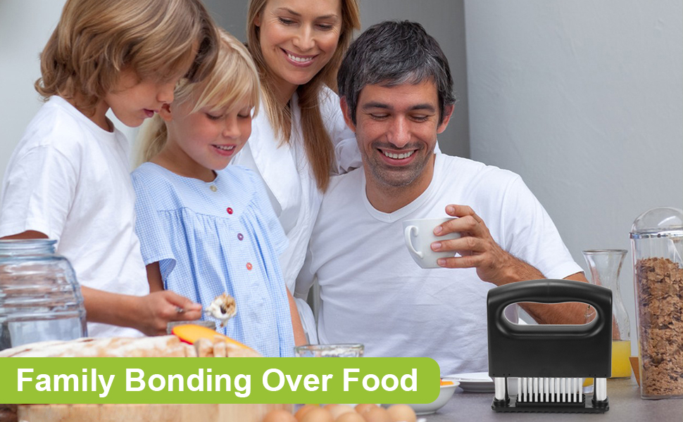 Meat Tenderizer Tool, Meat Tenderizer Stapler with 48 Stainless Steel Ultra Sharp Needle Blades, Compact Cooking Tool for Tenderizing Beef Chicken Turkey Steak Veal Pork