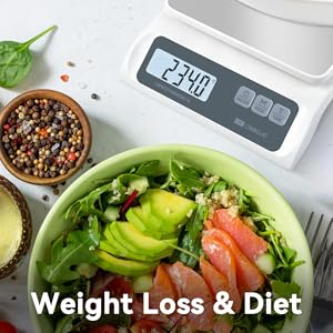 13lb/0.1g Precision Digital Food Scale - Meal Prep Kitchen Baking & Espresso Coffee - Gram Scale with Stainless Steel Platform & LCD Display