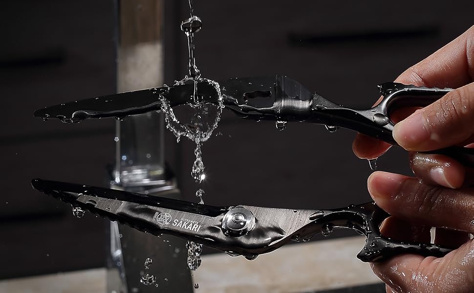 MITSUMOTO SAKARI 8 Inch Kitchen Scissors & Poultry Shears, Heavy Duty Titanium Plated, Detachable for Meat, Chicken, Fish, Bones