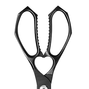 MITSUMOTO SAKARI 8 Inch Kitchen Scissors & Poultry Shears, Heavy Duty Titanium Plated, Detachable for Meat, Chicken, Fish, Bones