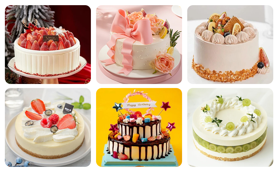 3Pcs Cake Molds for Baking, Stainless Steel Mousse Cake Rings, Mousse Ring Mold Round for Bakeware Tools-4/6/8in (2.36''H)