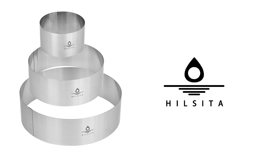 3Pcs Cake Molds for Baking, Stainless Steel Mousse Cake Rings, Mousse Ring Mold Round for Bakeware Tools-4/6/8in (2.36''H)
