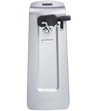 Proctor Silex Automatic Electric Can Opener, Hands Free Cordless Operation & USB Rechargeable, Self-Aligning, Cut Smooth Touch Lid Edges, Compact and Easy to Store, Red