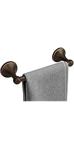 4 Piece Antique Bathroom Hardware Accessories Set Oil Rubbed Bronze,24 Inch Towel Bar Set,Towel Rack Set,Bathroom Towel Holder Set
