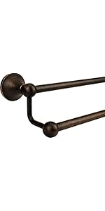 4 Piece Antique Bathroom Hardware Accessories Set Oil Rubbed Bronze,24 Inch Towel Bar Set,Towel Rack Set,Bathroom Towel Holder Set