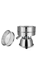 Automatic Vibrating Sieve Shaker – 40 Mesh + 60 Mesh Flour Sifter, Electric 110V 55W Sifter Machine for Flours, Herbal Powder