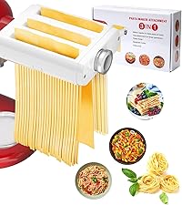 Stainless Steel Slicer Shredder Attachments for KitchenAid Stand Mixers, Vegetable Shredder, Cheese Grater, Salad Maker, Food Slicers Chopper Grinding Powder Accessories with Detachable 5 Blades
