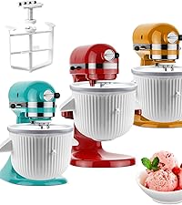 Stainless Steel Slicer Shredder Attachments for KitchenAid Stand Mixers, Vegetable Shredder, Cheese Grater, Salad Maker, Food Slicers Chopper Grinding Powder Accessories with Detachable 5 Blades