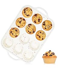 CAKETIME Silicone Mini Muffin Pan, 24 Cups Nonstick Mini Cupcake Pan for Baking Muffin, Cupcake, Egg Bites, Fat Bomb, 1 Pack Confetti