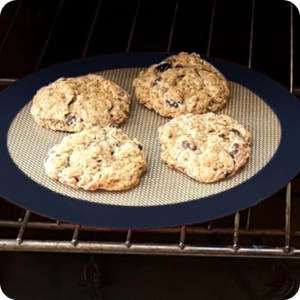 3PC Round Silicone Baking Mats, 8 inch Silicone Mats for Baking Easy to Clean, Reusable Baking Mats, Silicone Circle Mats for Cake Pan