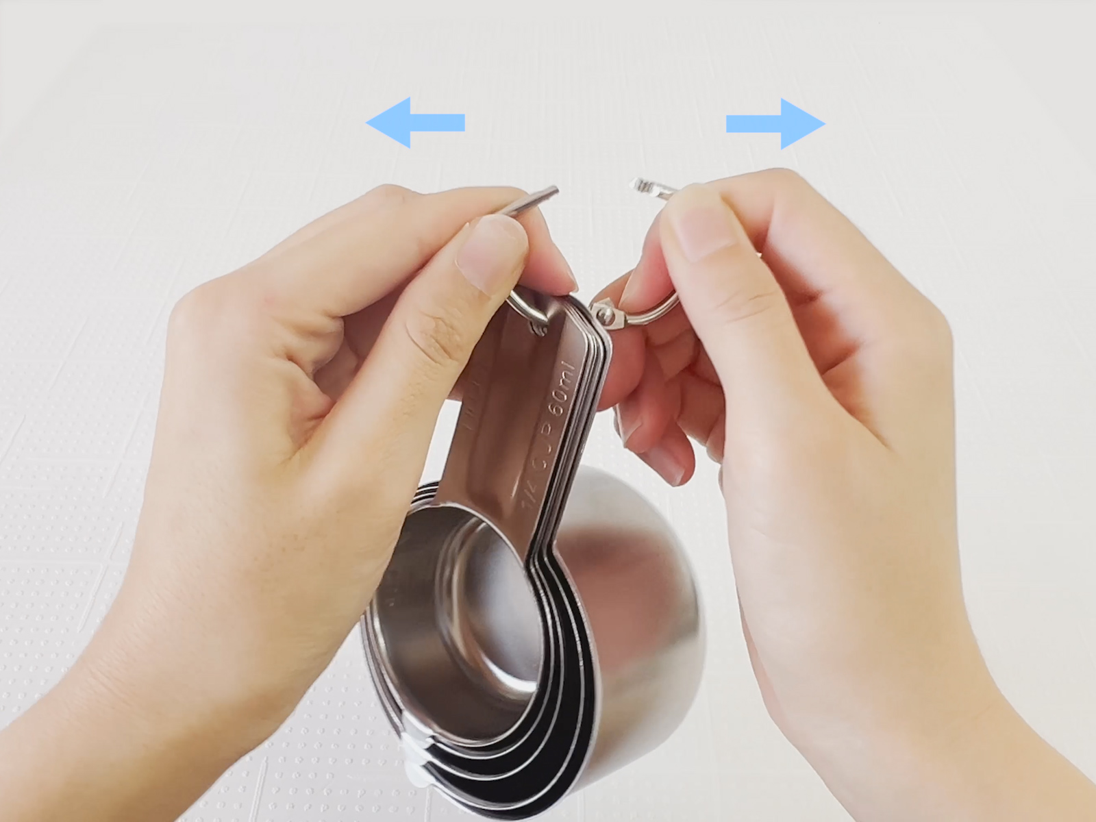 TILUCK Stainless Steel Measuring Cups Set,Kitchen Gadgets for Cooking & Baking,Set of 5