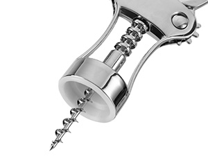 KORCCI Wine Opener, Wine Bottle Opener, Zinc Alloy Wing Corkscrew Heavy Duty, Cork Screw Beer Opener for Bartenders, Multifunctional Bottle Opener for Home Kitchen, Restaurant, Bar, Waiters