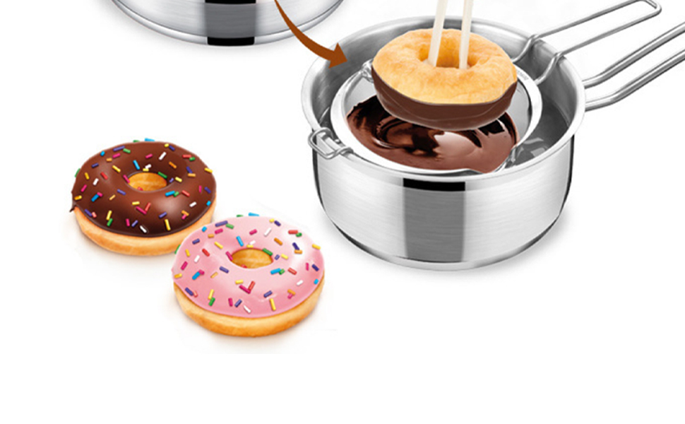 2 Pack Stainless Steel Donut Cutter, 3.86 Inch Doughnut Cutters Mold, Professional Baking Tool for Making Perfect Donuts, Bagels, Cookies, Biscuits, and More