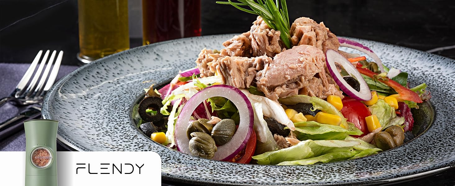 Gravity Electric Salt and Pepper Grinder Set Rechargeable, Automatic Salt and Pepper Grinder Set with USB C Charging Base, Gravity Salt and Pepper Shakers Set Electric