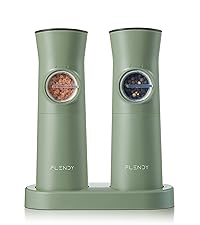 Gravity Electric Salt and Pepper Grinder Set Rechargeable, Automatic Salt and Pepper Grinder Set with USB C Charging Base, Gravity Salt and Pepper Shakers Set Electric