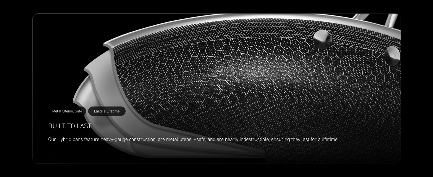 HexClad Hybrid Nonstick Pizza Steel for Pizzas and Flatbreads Up to 14