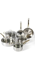 Martha Stewart Gallen 9 Inch Square Nonstick Carbon Steel Cake Pan – Cool Grey, Durable Bakeware for Even Baking and Easy Release