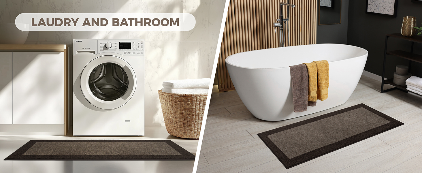 Machine Washable Kitchen Rug 24