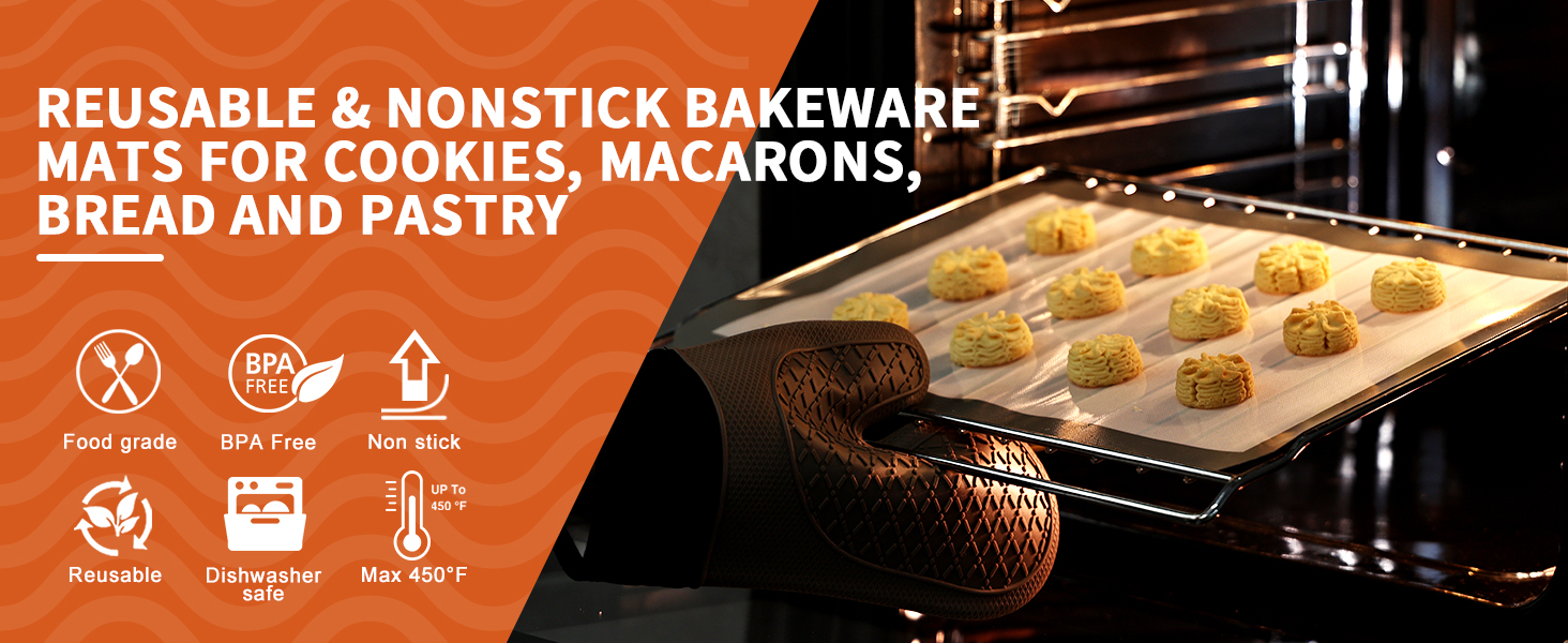 KitchenRaku Silicone Baking Mat, 16.5