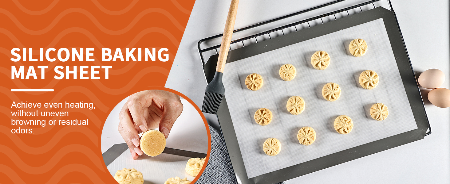 KitchenRaku Silicone Baking Mat, 16.5