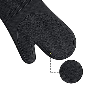 8PCS Oven Mitts and Pot Holders Sets - 480°F Heat Resistant Pot Holders and Oven Mitts, 14.5