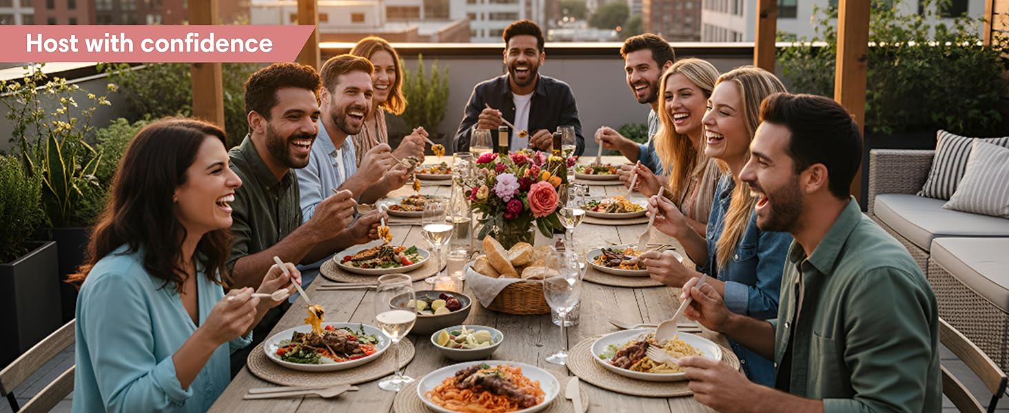 CORAL Light Brown 100% Compostable Forks - 120 Heavy Duty Forks (7.0 inch) - Break Resistant with Smooth Edges, Ocean Friendly Alternative to Plastic Silverware - Biodegradable & Disposable Forks