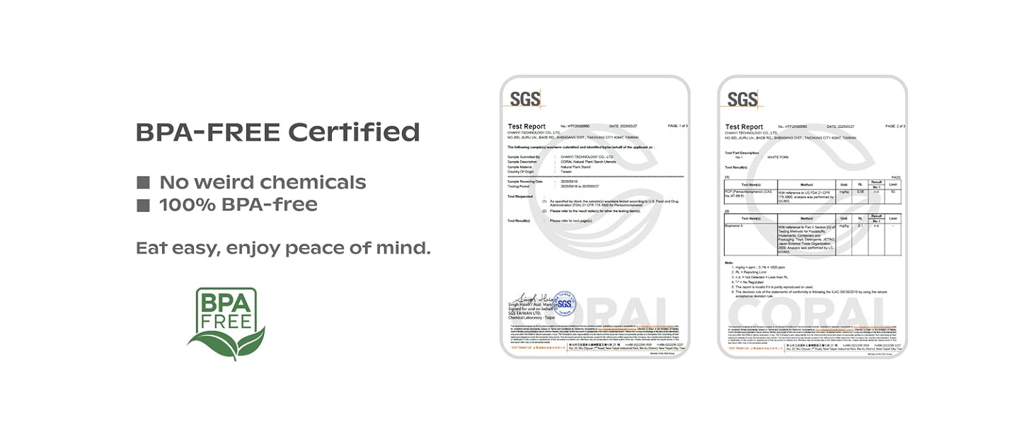 CORAL Light Brown 100% Compostable Forks - 120 Heavy Duty Forks (7.0 inch) - Break Resistant with Smooth Edges, Ocean Friendly Alternative to Plastic Silverware - Biodegradable & Disposable Forks