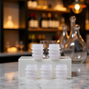 5Pcs White Bottle Stopper Silicone Mold, Crystal Epoxy Wine Stopper, Reusable Beverage Stoppers, Cork Cover, Bar and Wine Tools, Pourers
