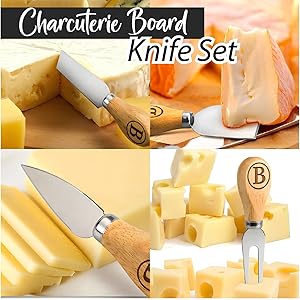 Personalized Charcuterie Board Gifts Set, Custom Large Cheese Board, Charcuterie Board for Wedding, Anniversary, Birthday, Housewarming, Engagement, Party, New Home Gift Couple, Fathers Day, Christmas