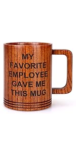 Cute Rustic Farmhouse Wooden Cup Coaster Set of 6 Cool Bar Drink Coasters with Holder Acacia Wood Coasters for Coffee Table Desk Decorative Outdoor Modern Coaster Home Decor Beverage Accessories Gift