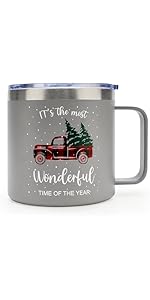 Cute Rustic Farmhouse Wooden Cup Coaster Set of 6 Cool Bar Drink Coasters with Holder Acacia Wood Coasters for Coffee Table Desk Decorative Outdoor Modern Coaster Home Decor Beverage Accessories Gift