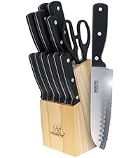 Beille Wheat Straw Skimmer Spoon with Stainless Steel Handle Cooking Baking Kitchen Utensils, 13.5 Inch