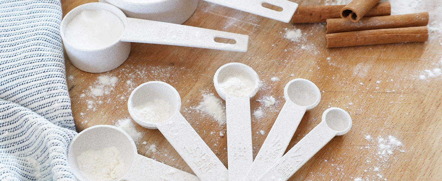 Beille Wheat Straw Skimmer Spoon with Stainless Steel Handle Cooking Baking Kitchen Utensils, 13.5 Inch