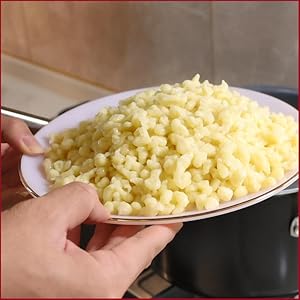 Stainless Steel Spaetzle Maker Lid with Scraper Traditional German Egg Noodle Maker Pan Pot Spaghetti Strainer