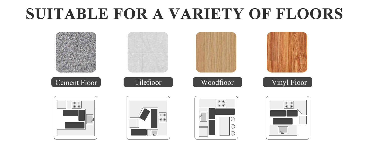 Cushioned Kitchen Rug Sets 3 Piece Anti Fatigue Kitchen Mats for Floor Non Slip Waterproof Kitchen Rugs and Mats Comfort Standing Mat Runner for Home Office,Sink,Laundry