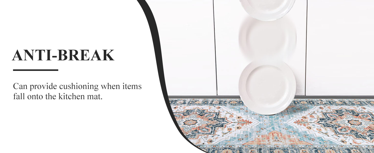 Cushioned Kitchen Rug Sets 3 Piece Anti Fatigue Kitchen Mats for Floor Non Slip Waterproof Kitchen Rugs and Mats Comfort Standing Mat Runner for Home Office,Sink,Laundry