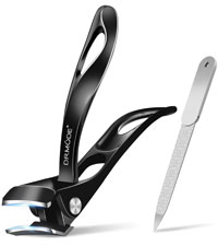 Toenail Clippers for Thick Toenails for Seniors, Slanted Nail Clippers for Men Thick Ingrown Nails with Wide Jaw Opening, Heavy Duty Curved Large Fingernail Ingrown Toenail Clippers