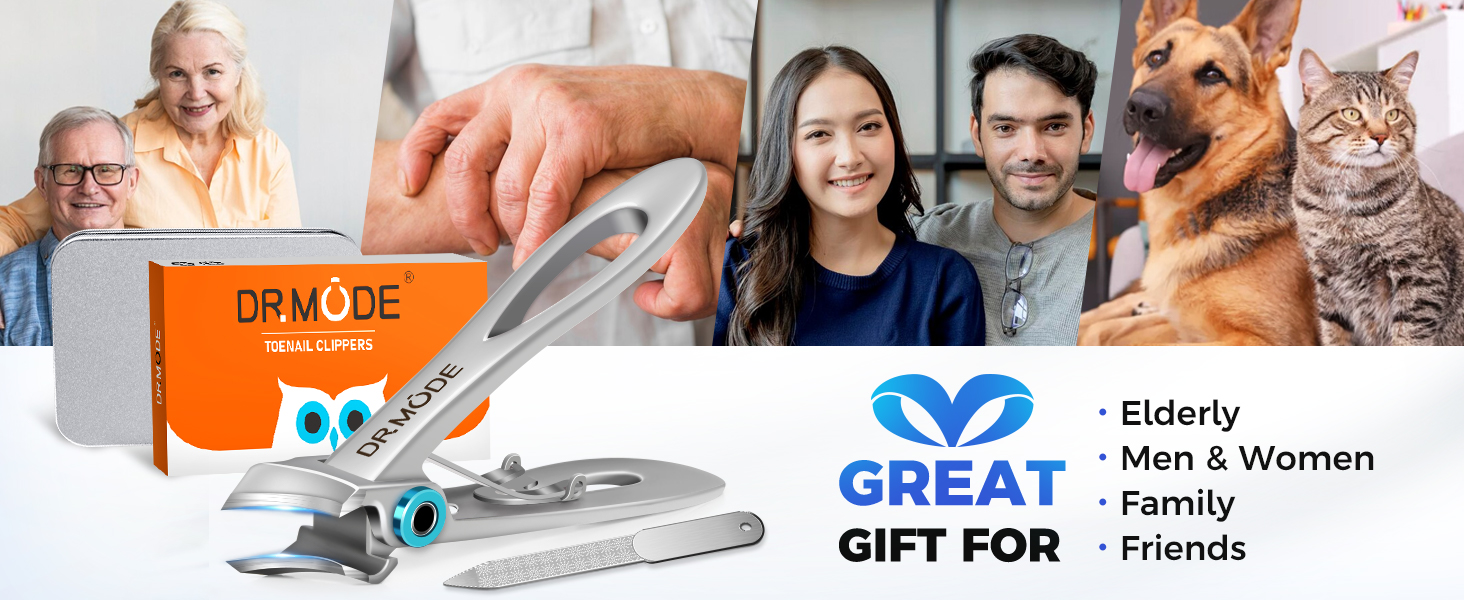 Toenail Clippers for Thick Toenails for Seniors, Slanted Nail Clippers for Men Thick Ingrown Nails with Wide Jaw Opening, Heavy Duty Curved Large Fingernail Ingrown Toenail Clippers