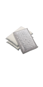 Oggi Bambou Odor-Free Kitchen Washcloths - Natural Kitchen Dish Cloths, 91% Bamboo-Derived Rayon Cellulose Fiber, Reusable, Absorbent, Hygienic, Fast Dry, Durable, Non-Scratch, Lint-Free - 6 pcs, 7x9