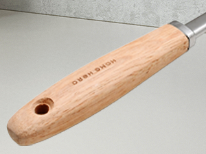 Home Hero Stainless Steel Kitchen Utensils Set - Wood Handle Nonstick Stainless Steel Cooking Utensils Set - Heat Resistant Kitchen Essentials & Metal Kitchen Gadgets (Silver & Wood)