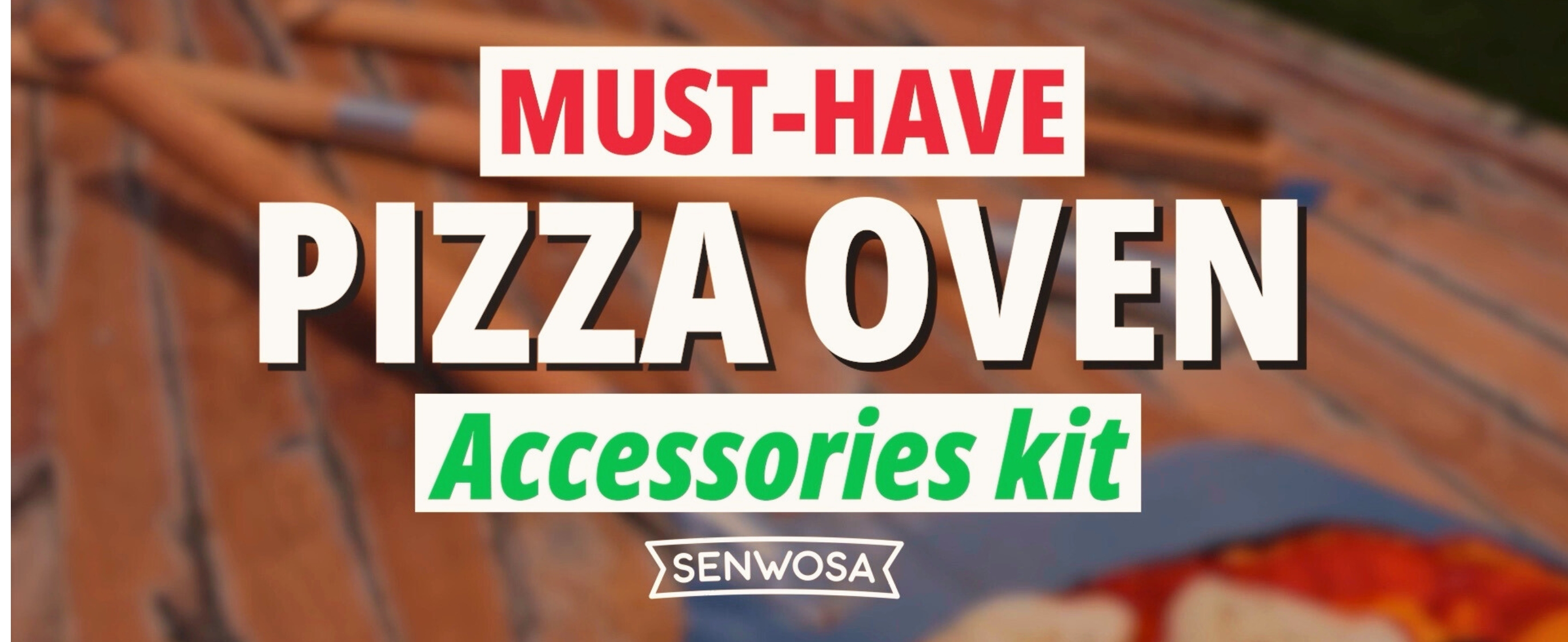 Premium Pizza Oven Accessories Kit - 6-Piece Set for Home Pizza Making: Includes Pizza Peel, Oven Brush, Bubble Popper Turner, Rocker Cutter, Dough Roller & Scraper