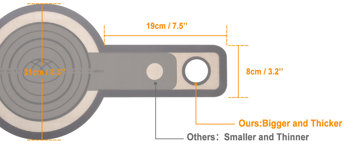 Philorn Silicone Bread Sling for Dutch Oven 2 Pcs, Reusable Silicone Bread Baking Mat With Extra Long Handles Non-Stick & Easy to Clean for Transfer Sourdough, Round