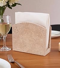 Marble Coasters Set of 6 Round 3.5 Inch Travertine Coaster for Drinks with Holder - Ideal Stone Drink Coasters for Coffee Bar Accessories, Gifts, Dining Table & Home Décor