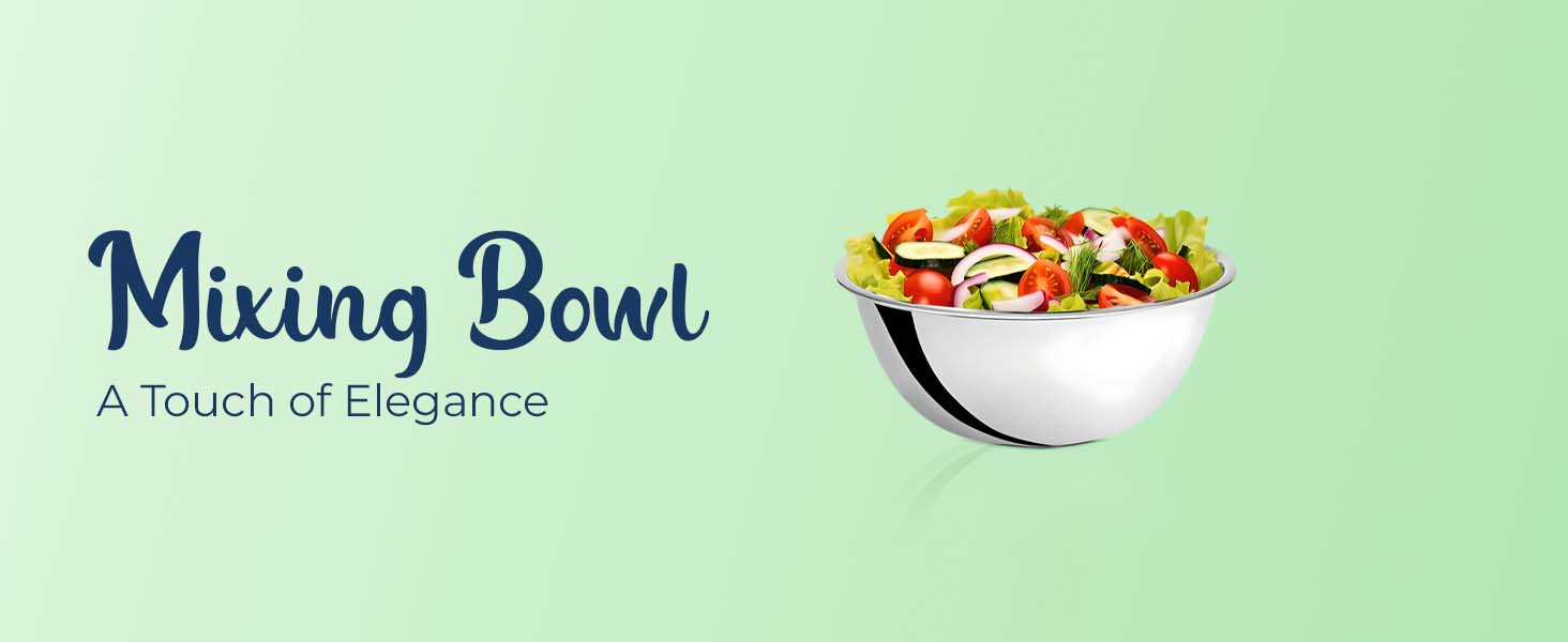 OCS Parts 8 Quart Mixing Bowls | Set of 2 | 13.25-Inch Stainless Steel Professional Grade Flat Base Mixing Bowls for Home and Commercial Kitchens